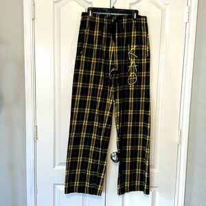 Boxercraft Flannel Kappa Alpha Theta Pajama Pants Size XL Black and Yellow